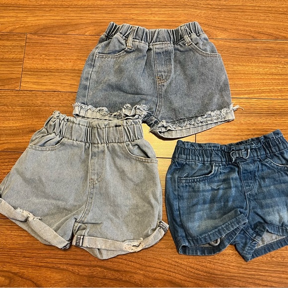 Other - Toddler Girl 4T Denim Shorts Bundle Casual Elastic Waist